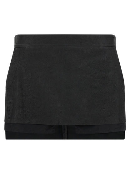 Rick Owens Fog Cutdff Mini Skirt