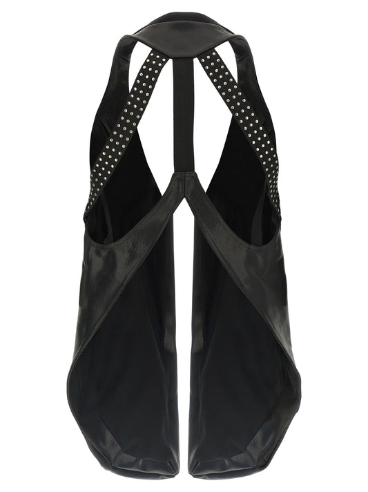 Rick Owens Temple Vest – Leather Studded Vest for Men
