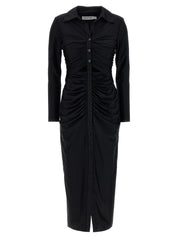 Self Portrait Black Jersey Cut Out Midi Dress