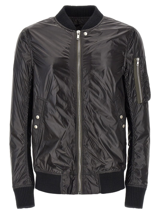 Rick Owens Flight Bomber Jacket for Men — Black, New