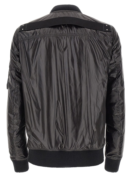 Rick Owens Flight Bomber Jacket for Men — Black, New