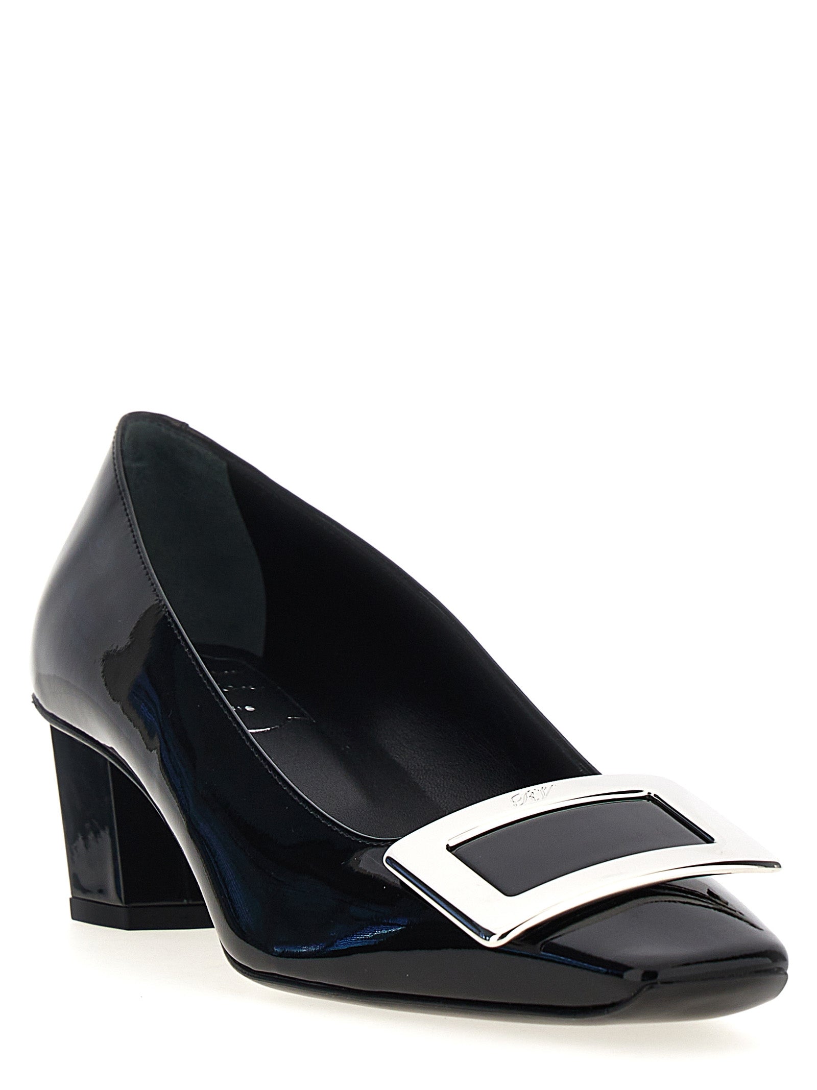 Roger Vivier Belle Vivier Pumps — Patent Black Pumps
