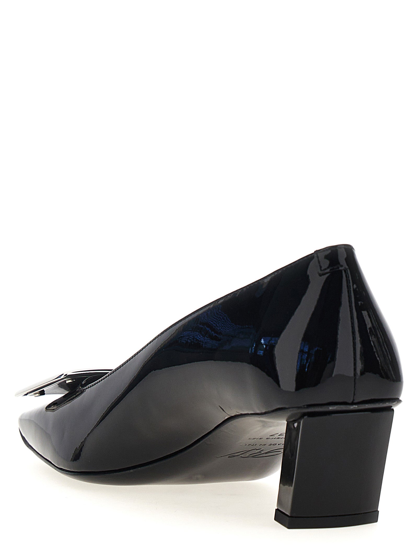 Roger Vivier Belle Vivier Pumps — Patent Black Pumps