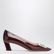 ROGER VIVIER Belle Vivier cuir verni bordeaux décolletés