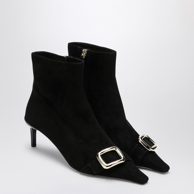 Roger Vivier Bottines en daim Viv Canard noires