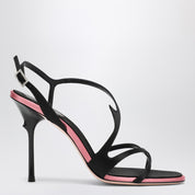 Roger Vivier Black satin heeled sandals