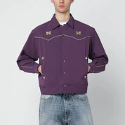 Needles Purple shirt with yellow embroidery