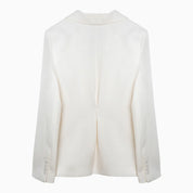 Margaux Lönnberg White Ryder single-breasted wool blend jacket