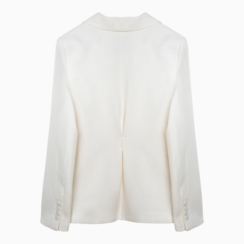Margaux Lönnberg White Ryder single-breasted wool blend jacket