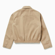 1989 STUDIO Light zip-up jacket in beige cotton blend