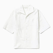 Chemise de bowling blanche à rayures STUDIO 1989