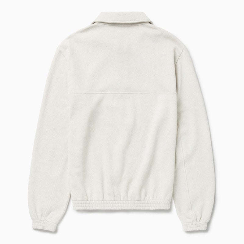 1989 STUDIO JP half zip sweatshirt Light Cream
