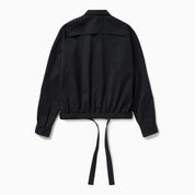 1989 STUDIO Dark blue short trench jacket