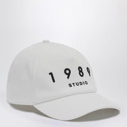 1989 Striped baseball patch cap with embroidered detail