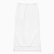 1989 STUDIO Long asymmetric skirt white