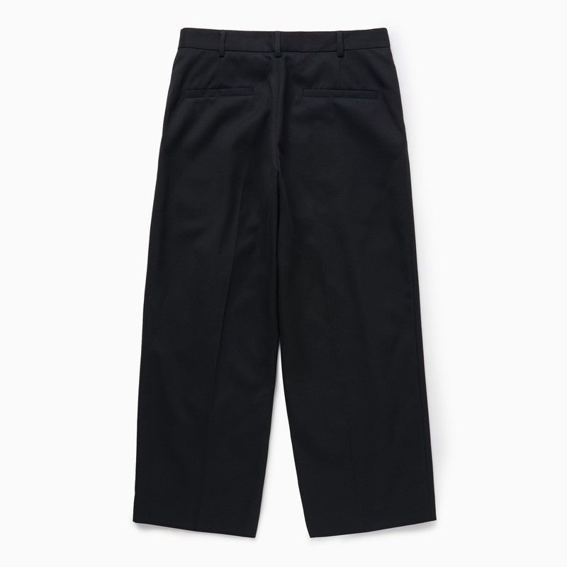 Pantalon chino plissé STUDIO 1989 bleu foncé