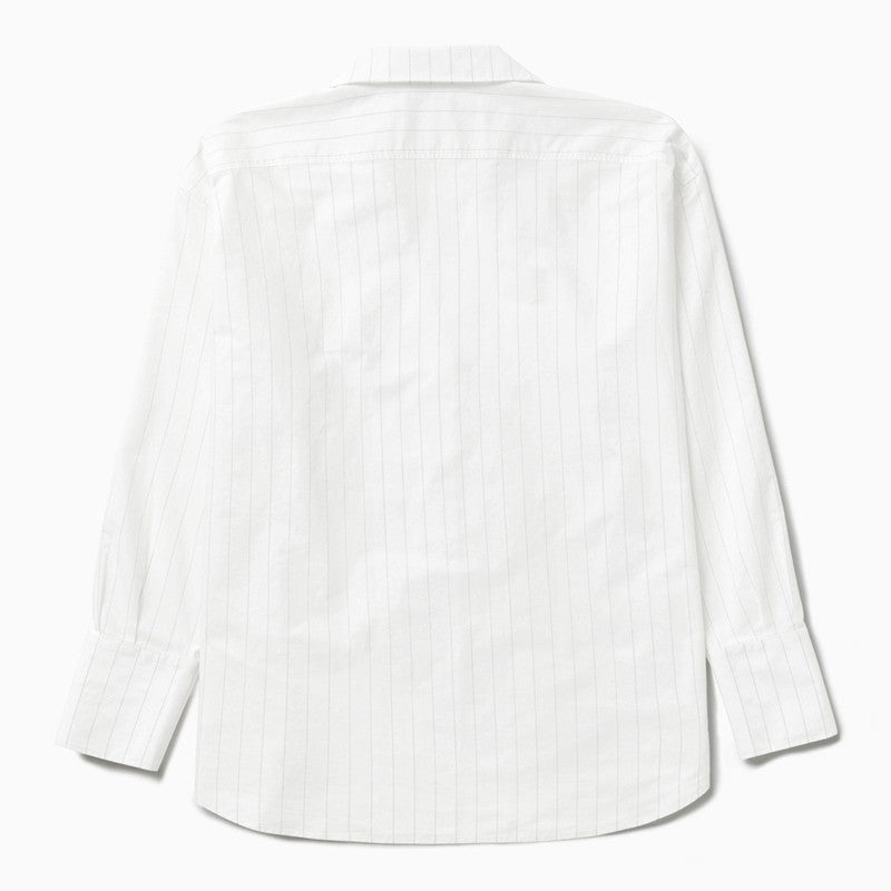 1989 STUDIO Striped l/s shirt dress white