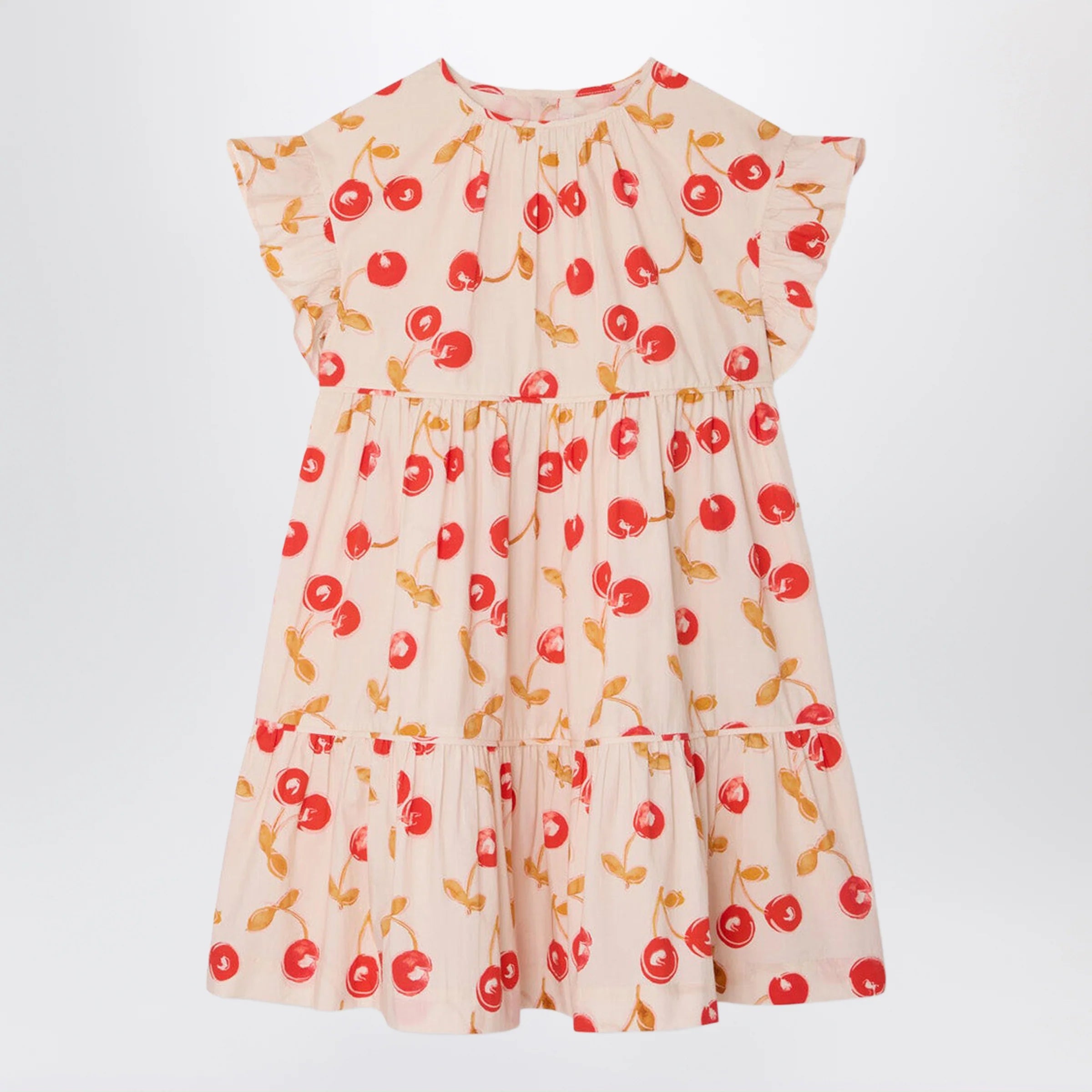 Bonpoint Leontine écru dress with ruffles — Dresses