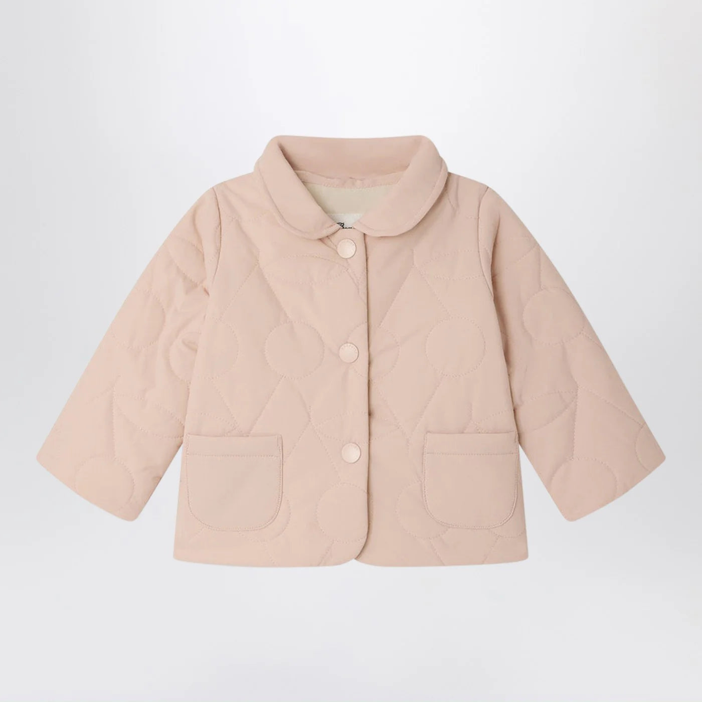 Bonpoint Luno light pink quilted jacket