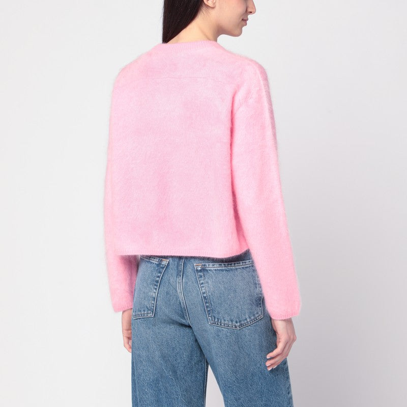Soft Goat Pink brushed cashmere pullover