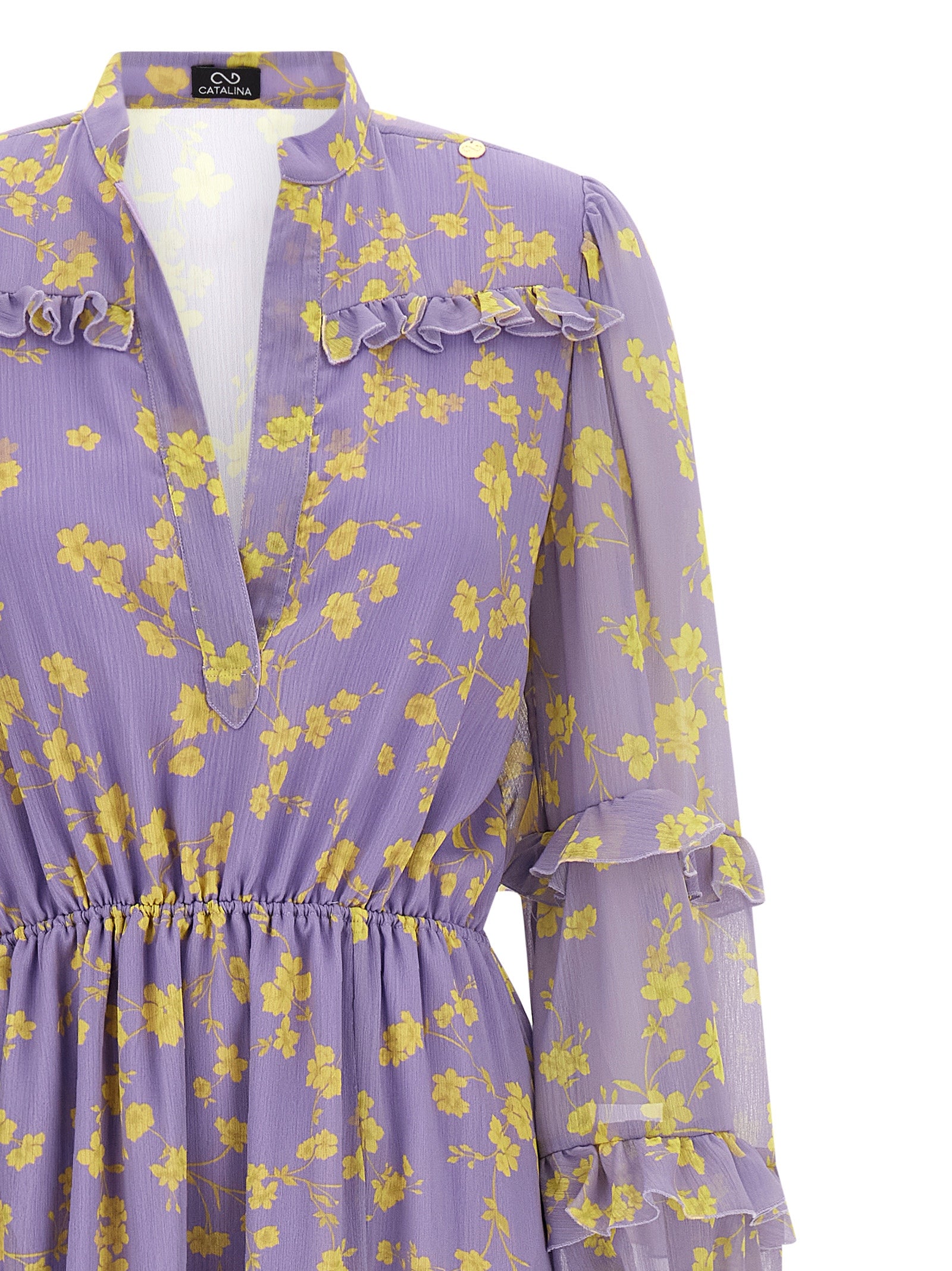 Catalina Chiffon Dress — Floral Maxi Dress for Women