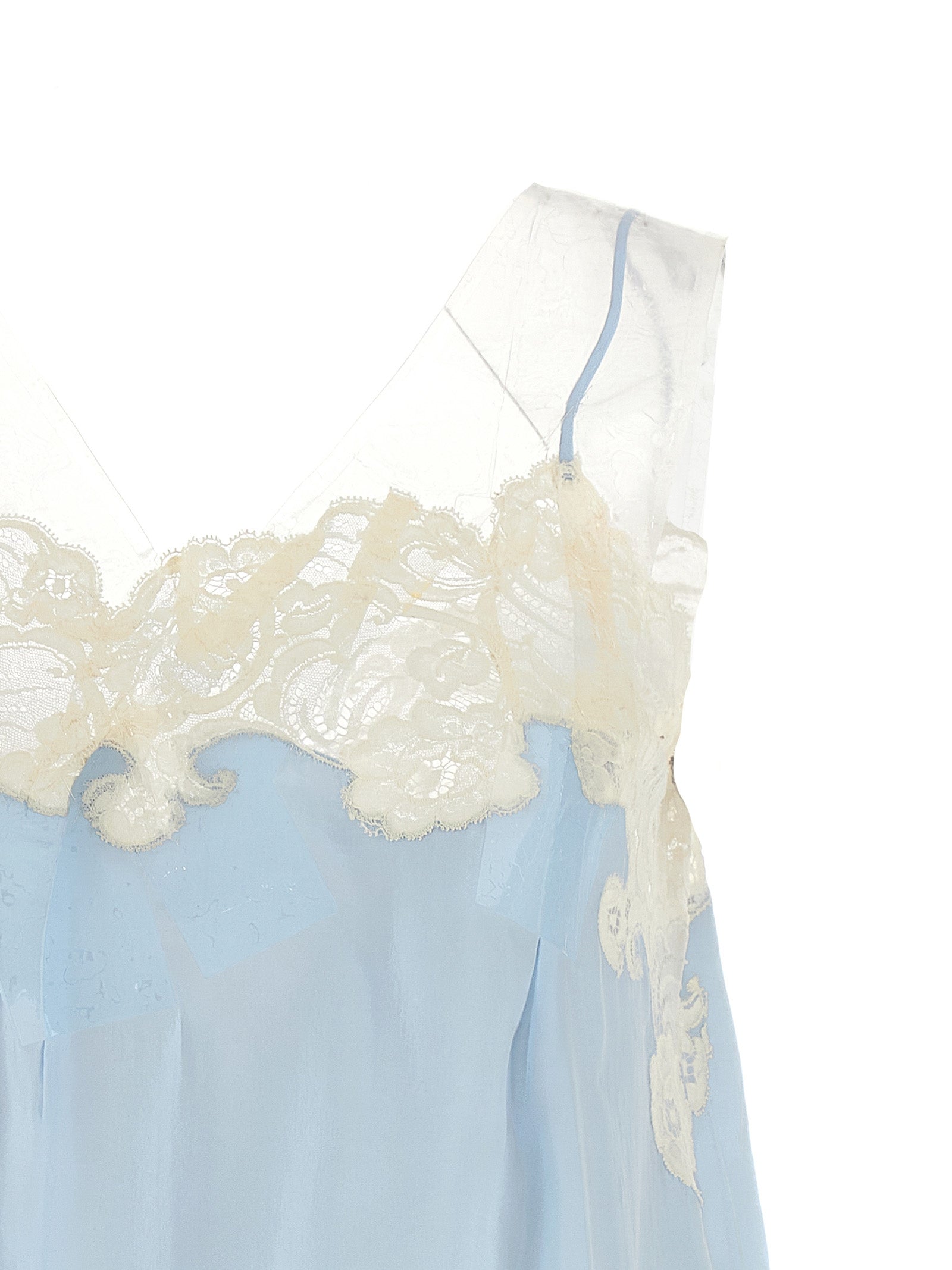 Maison Margiela Taped Dress — Light Blue Mini Dress
