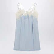 Maison Margiela Taped slip dress in cupro light blue