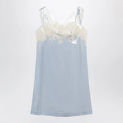 Maison Margiela Taped slip dress in cupro light blue