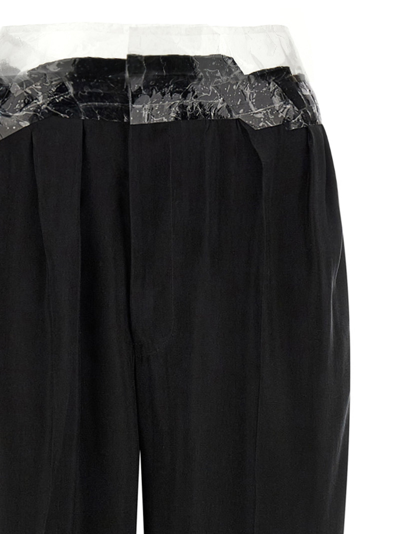 Maison Margiela Taped Trousers — Women's Black Trousers