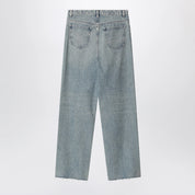 Maison Margiela Wide-leg jeans in cotton in ice blue