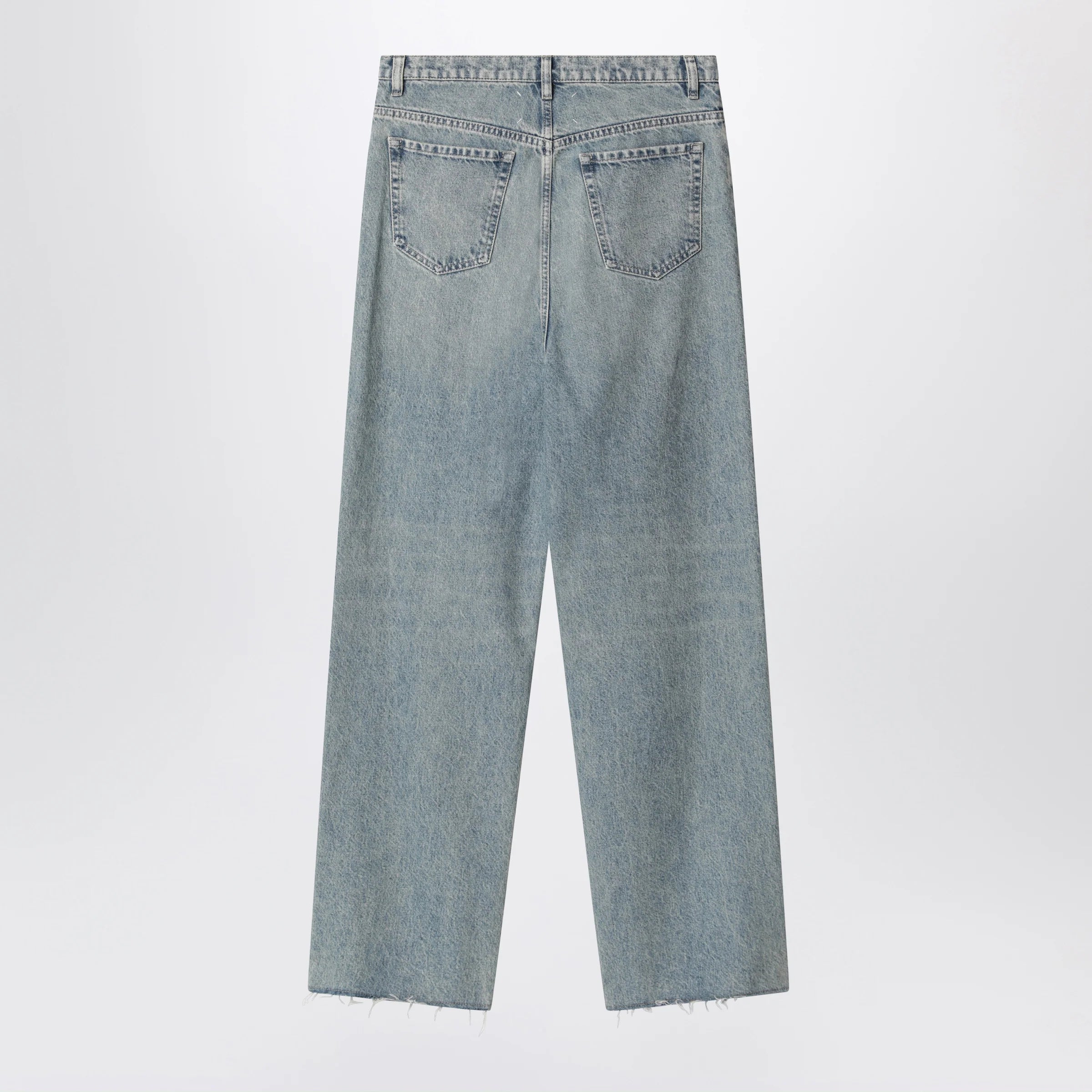 Maison Margiela Wide-leg jeans in cotton in ice blue