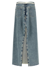 Maison Margiela Raw Hem Denim Skirt