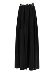 Maison Margiela Taped Skirt — Black Flared Skirt