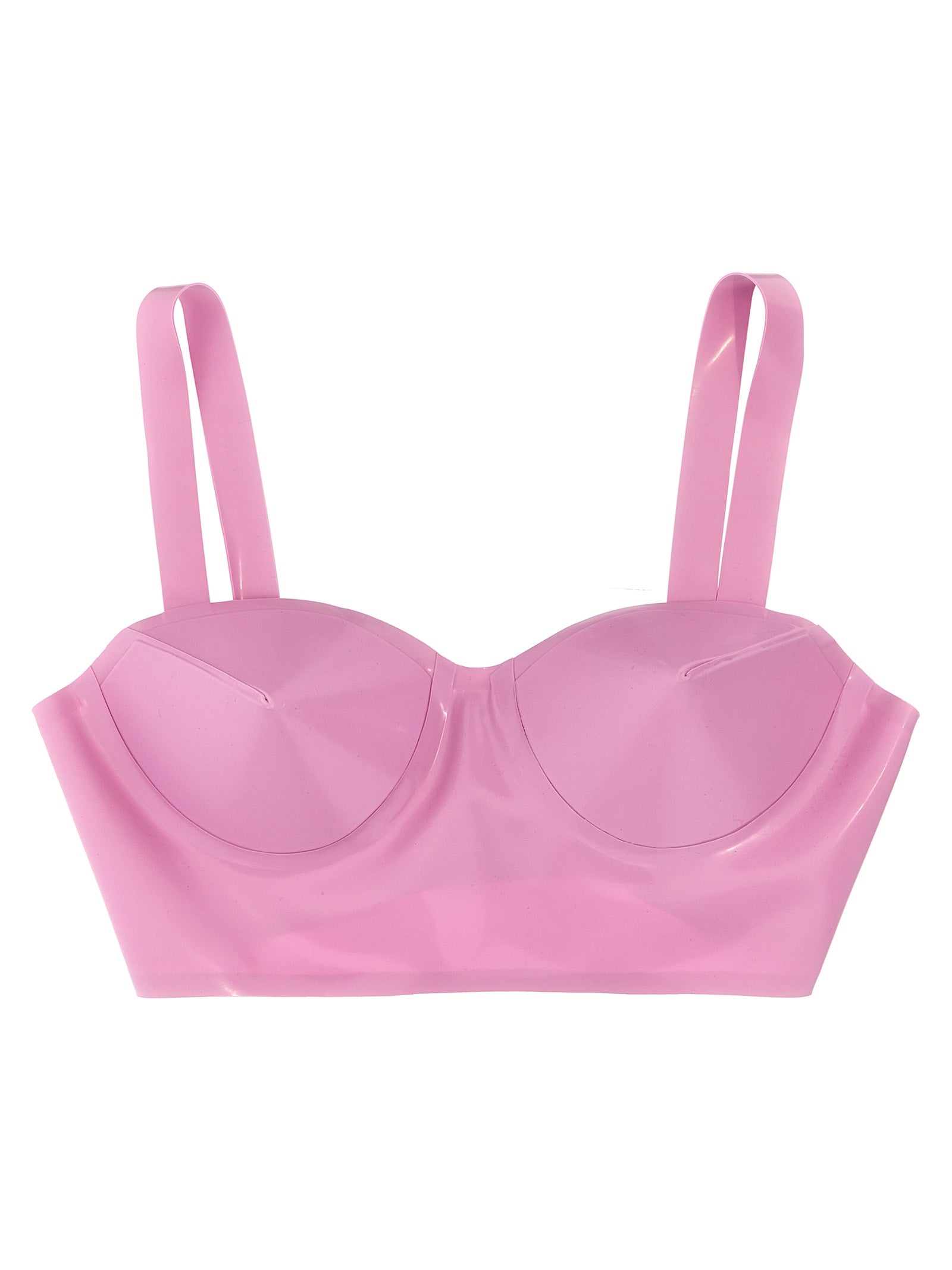 Maison Margiela Latex Bra — Pink Beachwear & Underwear