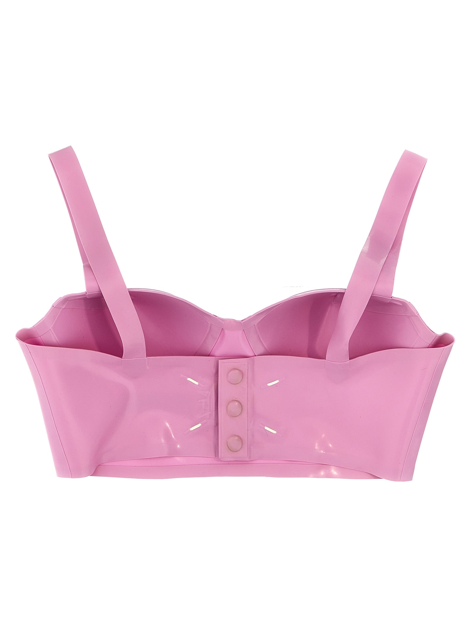 Maison Margiela Latex Bra — Pink Beachwear & Underwear