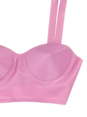 Maison Margiela Latex Bra — Pink Beachwear & Underwear