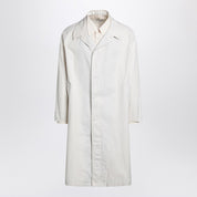 Trench-coat simple boutonnage Maison Margiela en coton ivoire