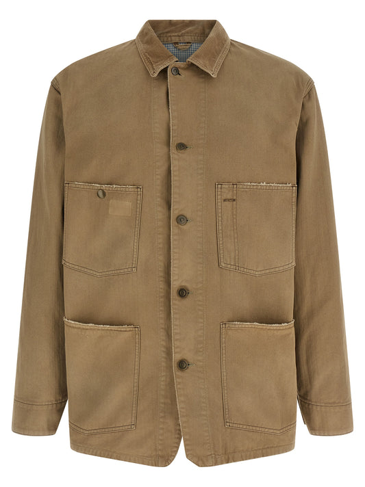 Maison Margiela Herringbone Jacket — Men’s Beige Jacket