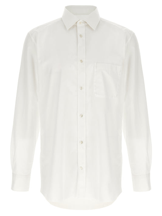 Maison Margiela Pocket Shirt — White Cotton Poplin (Men)