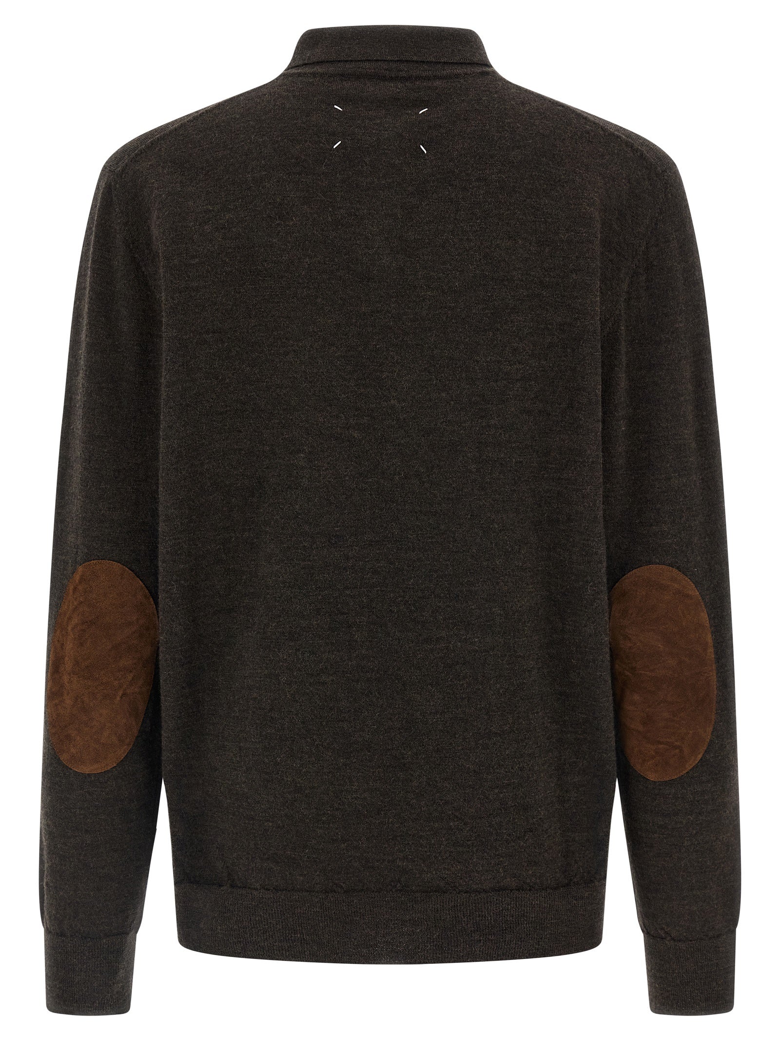 Maison Margiela Suede Patch Polo Shirt