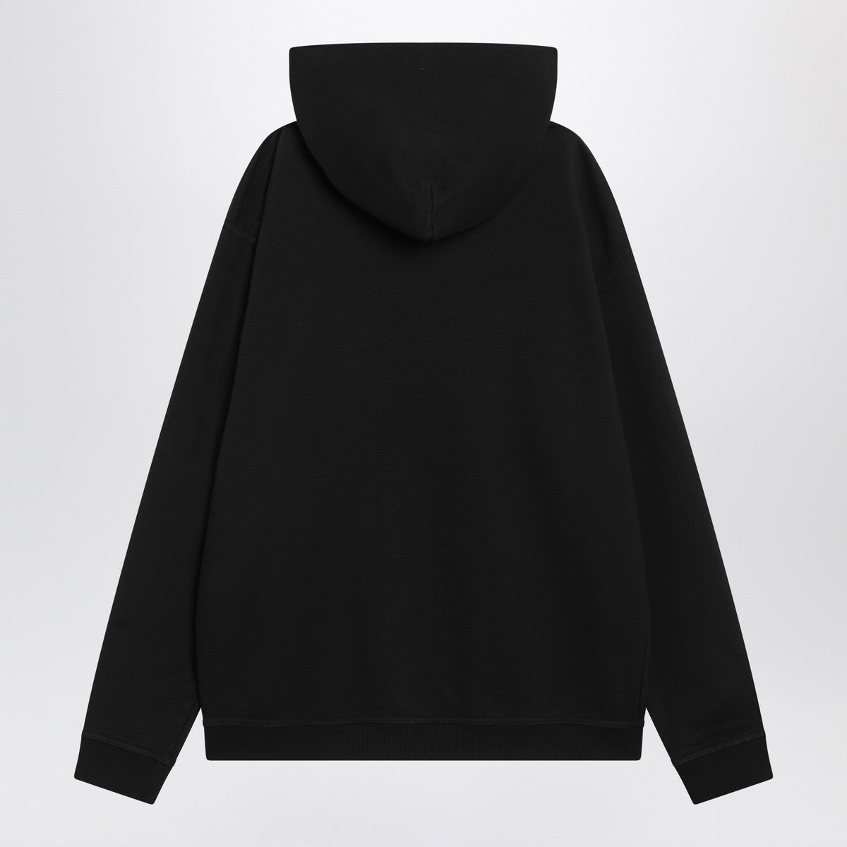 Maison Margiela Black hoodie with reversed logo