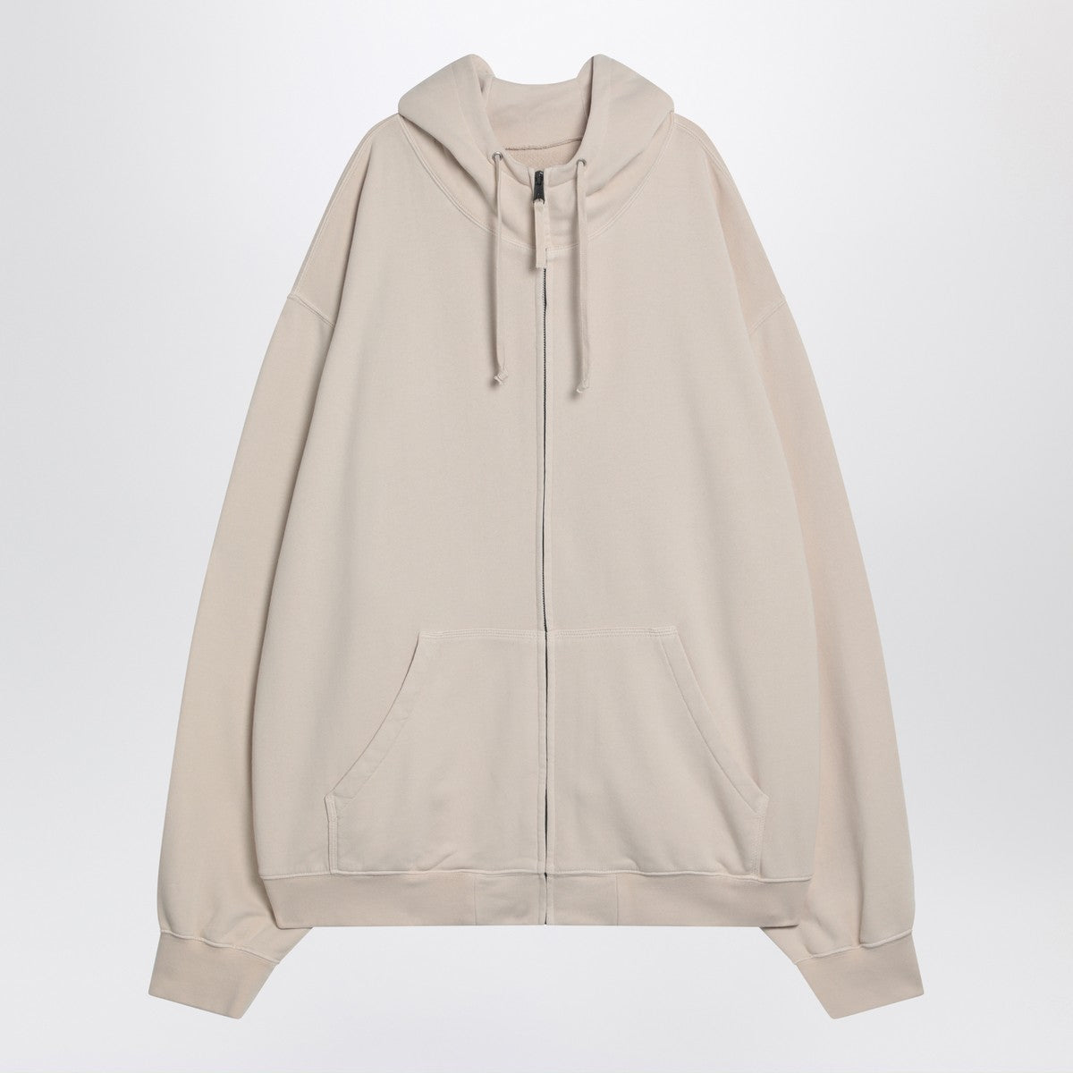 Maison Margiela Oversized écru hoodie with Numeric logo