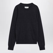 Pull en laine bleu marine Maison Margiela