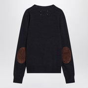 Pull en laine bleu marine Maison Margiela