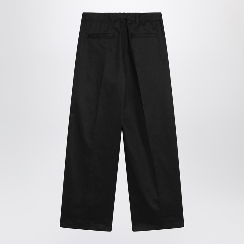 Maison Margiela wide black pants in cotton blend