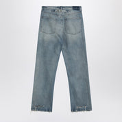Maison Margiela Blue washed-effect jeans with buckle
