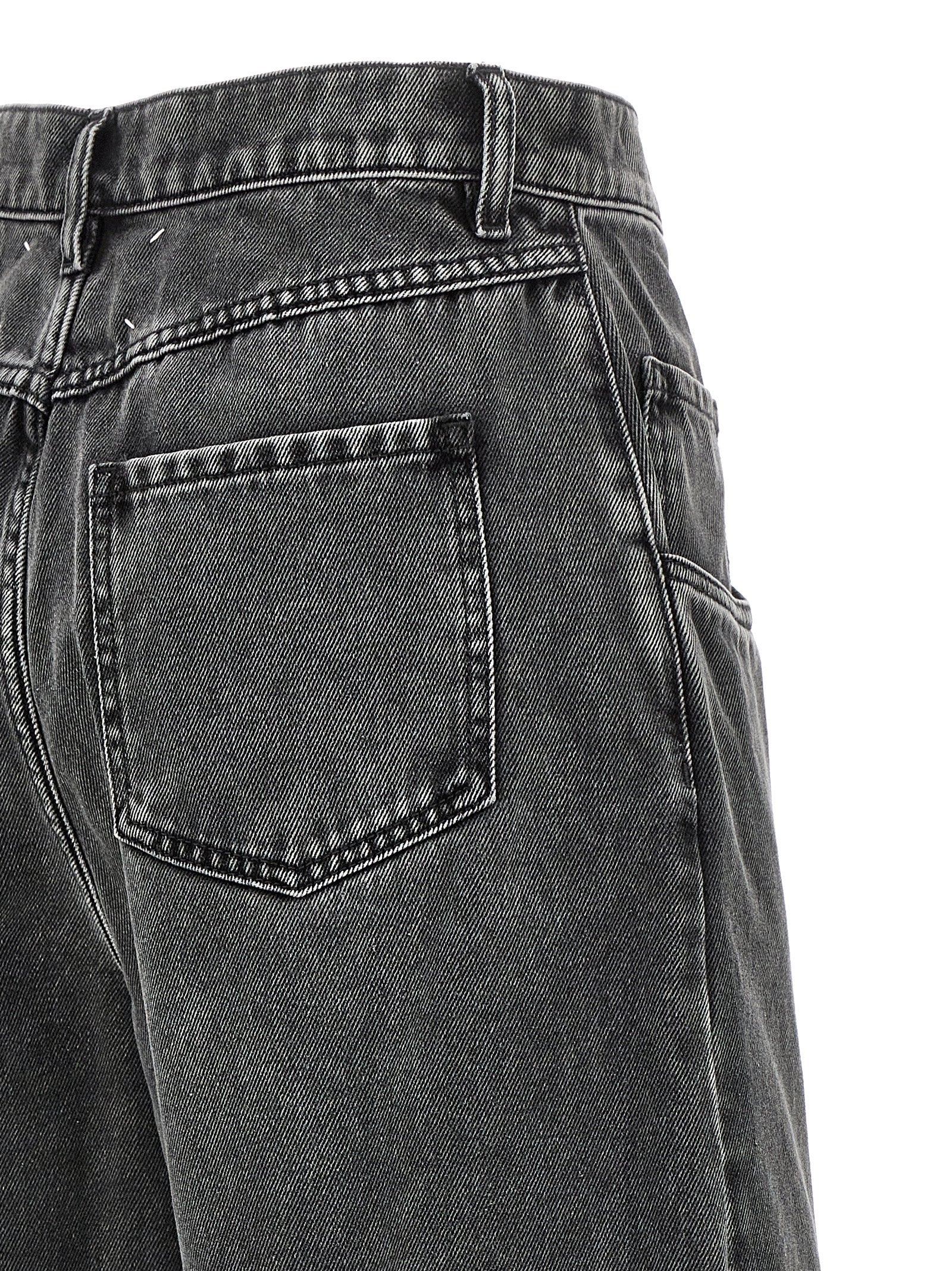 Maison Margiela Cut-out Jeans — Women's Black Denim