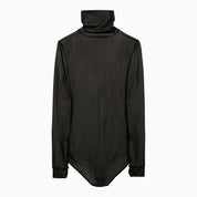 Body de jersey de viscosa negro de Maison Margiela