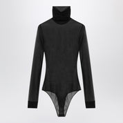 Maison Margiela Black Semi-Transparent Turtleneck Body