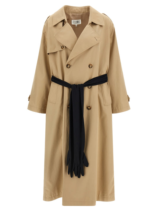 Mm6 Maison Margiela Trench Coat With Gloves | Coats